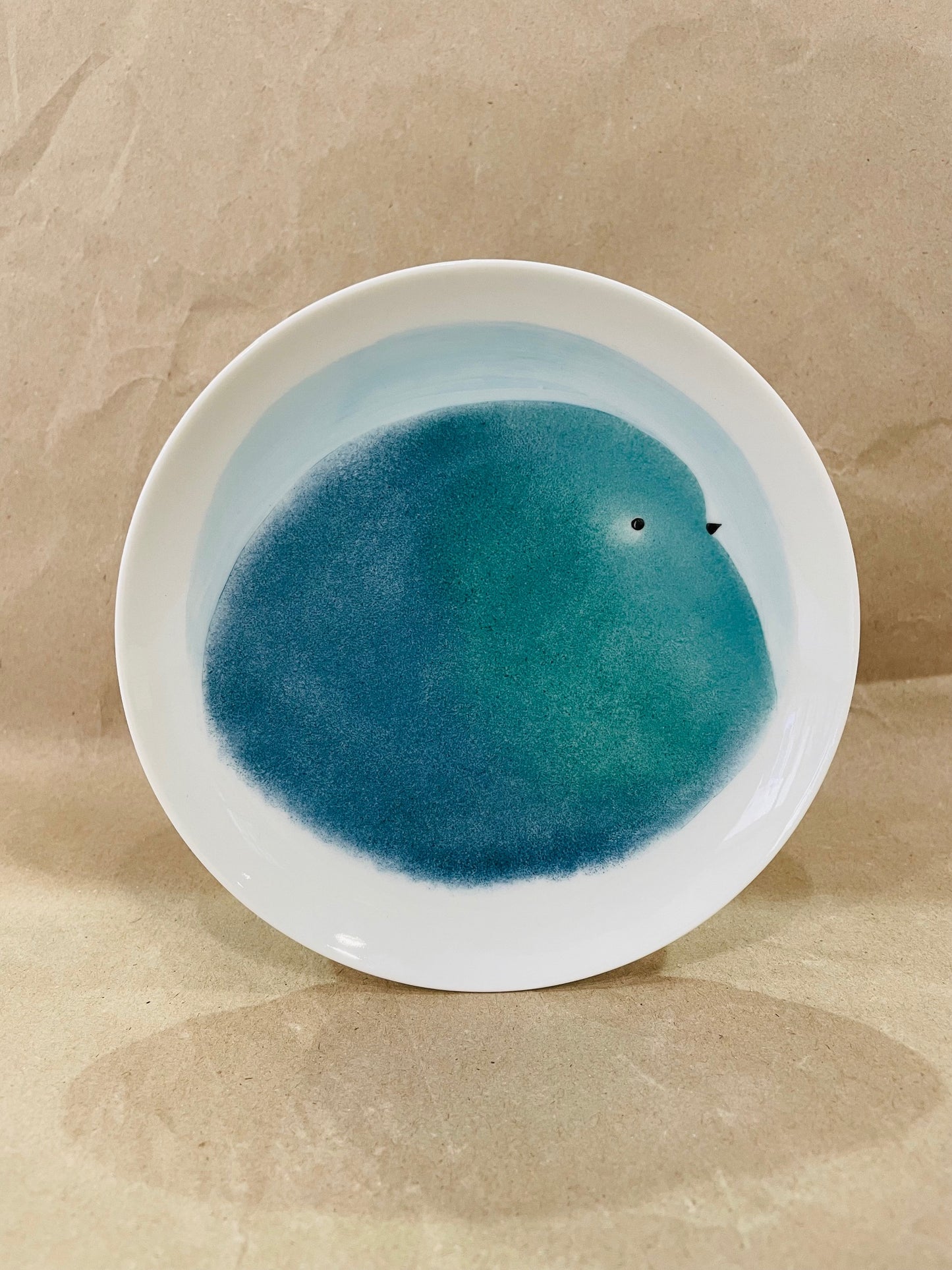 Assiette Oiseau Bleu